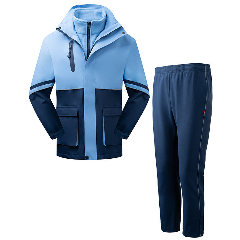 Herren Sportjacke Jogginghose Set Funktionales Trainingsoutfit