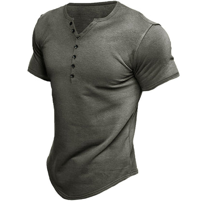 Herren T-Shirt Kurzarm Freizeitshirt Modern