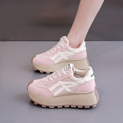 Damen Sneaker Chunky Plateau atmungsaktiv Modisch