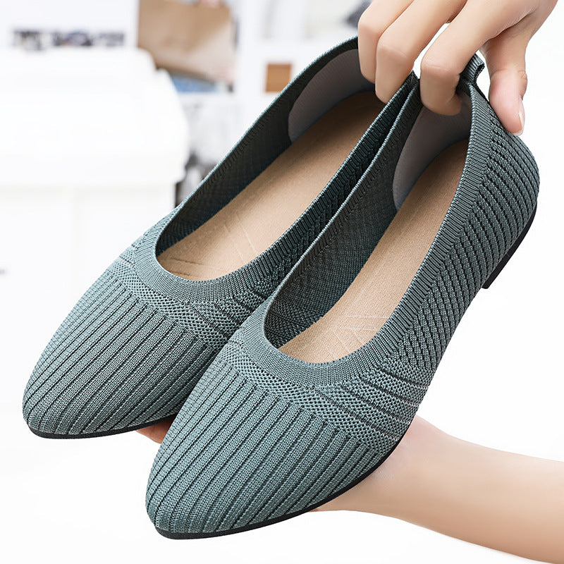 Damen Ballerinas Atmungsaktiv Flexibel Rutschfest Bequem - BerlinGlamour