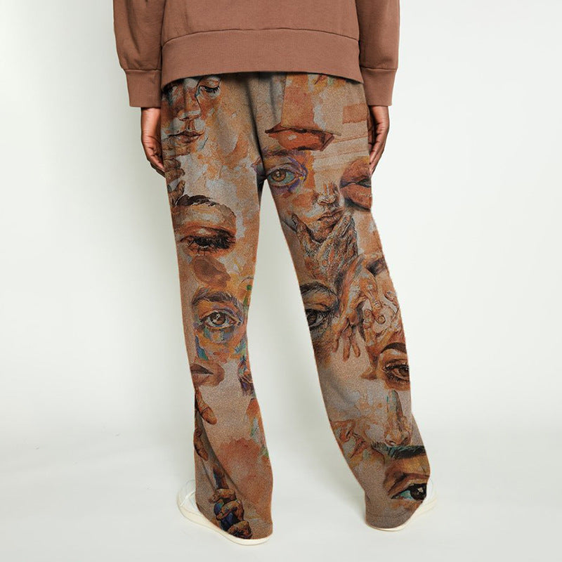 Herren Haremshose mit stylishem Kunstprint Berlin Style