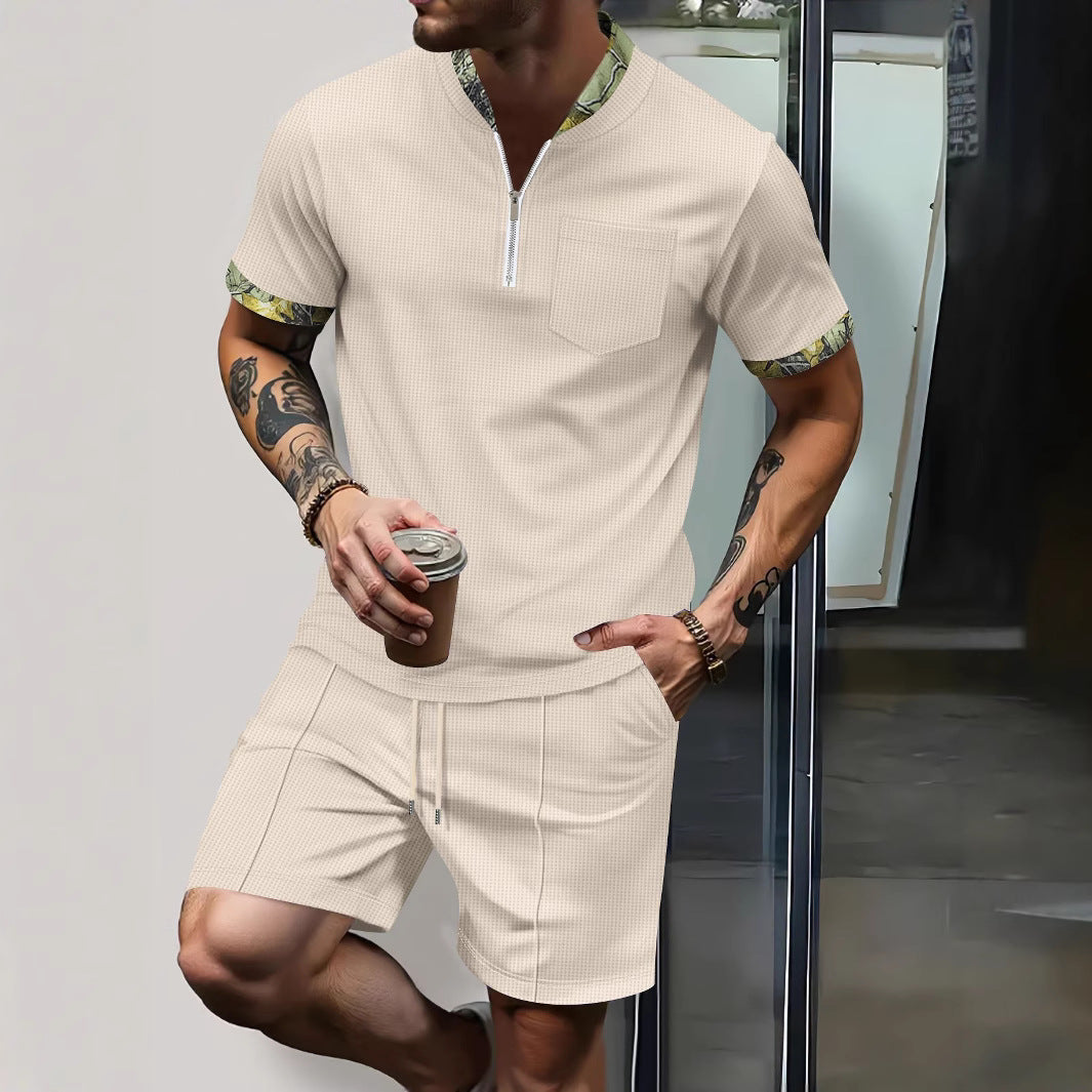 Herren Sportset Kurzarm Modern mit Schulterdetail - BerlinGlamour