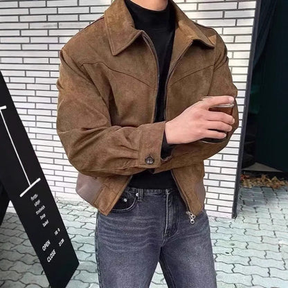 Herren Overshirt Jacke Lässig Robust Mit Reißverschluss