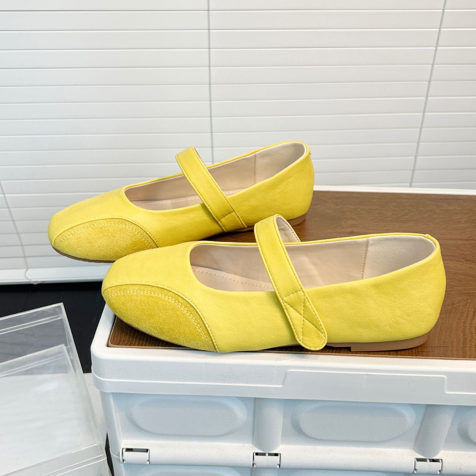 Damen Ballerinas Leder Schnürsenkel Modern - BerlinGlamour