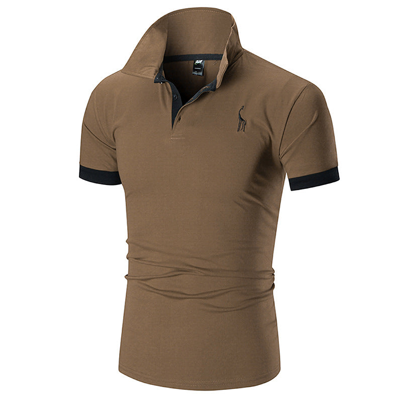 Herren Poloshirt Slim Fit Moderner Kragen