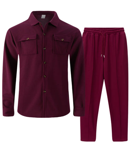 Herren Freizeit-Set atmungsaktiv mit Taschen Sportlich Modern