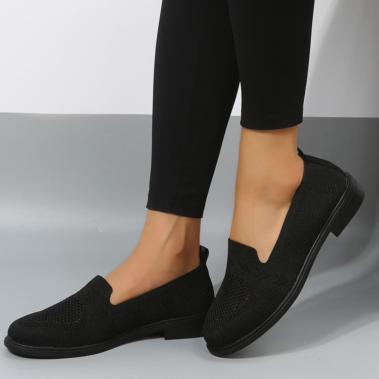Damen Sneaker Luftig Atmungsaktiv Netzmaterial Weiße Sneakers