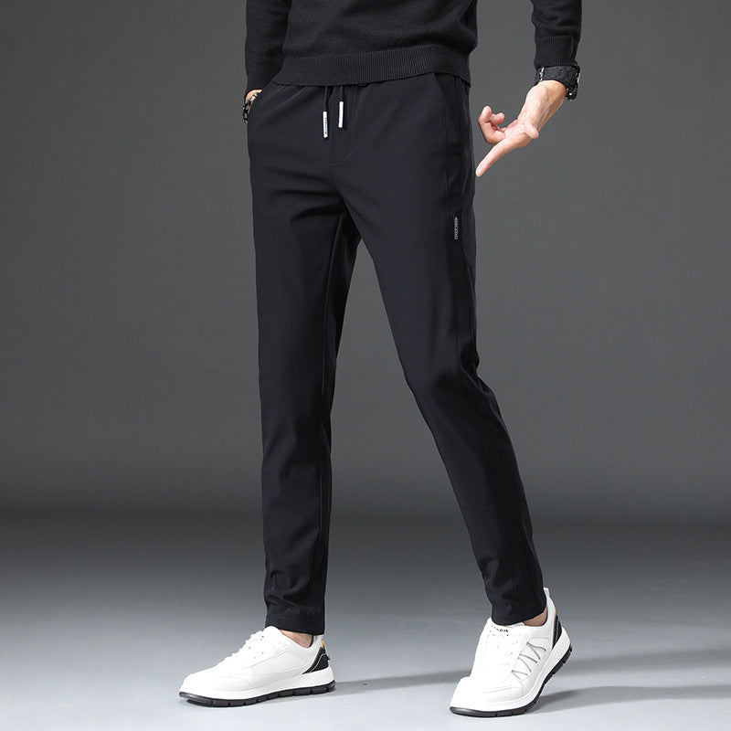 Herren Sporthose Slim Fit Elastisch mit Reißverschlusstaschen - BerlinGlamour