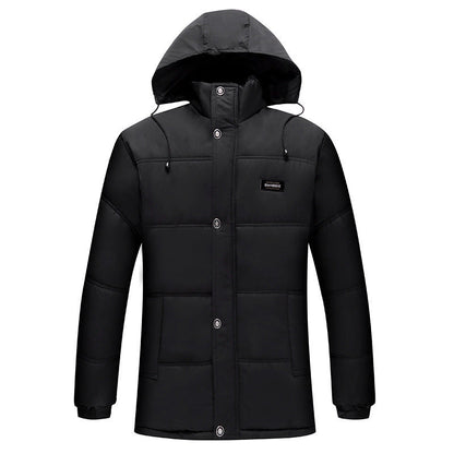 Herren Winterjacke Steppjacke Flauschig Verstellbar