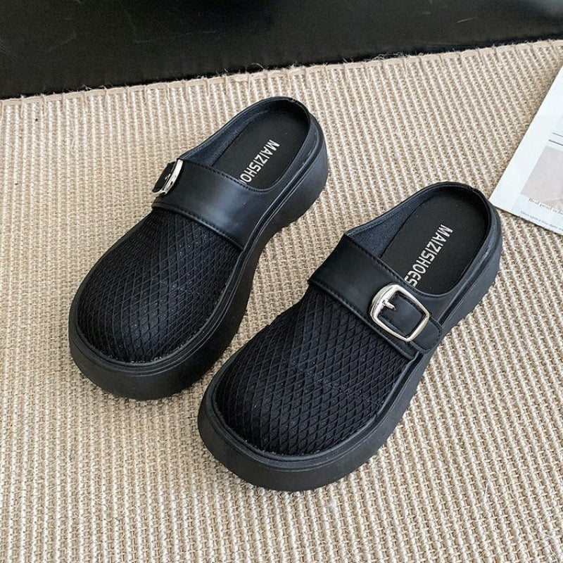 Damen Clogs mit Schnallen Design Trendy Sommer
