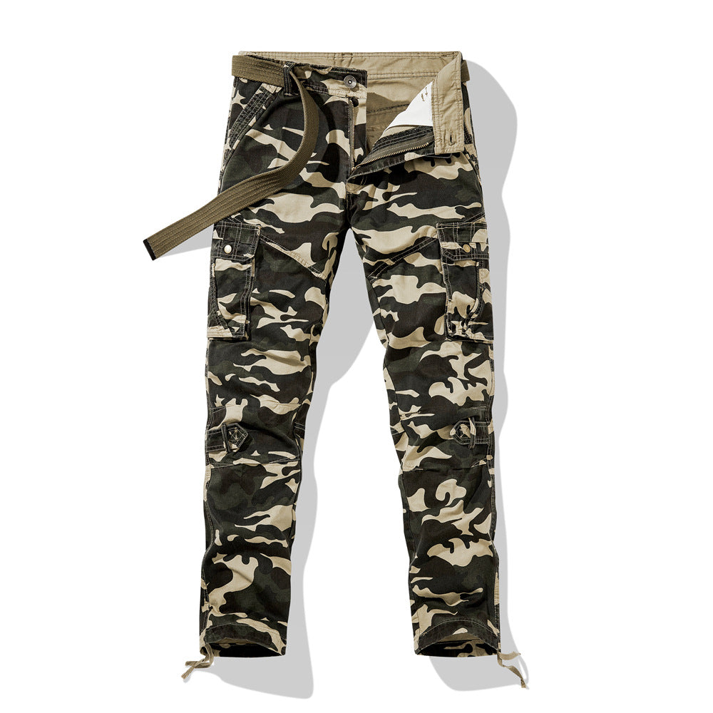 Herren Cargohose Camouflage Modern Verstellbar - BerlinGlamour