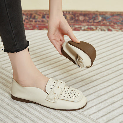 Damen Mokassins Bequem Schnallen-Design Modern