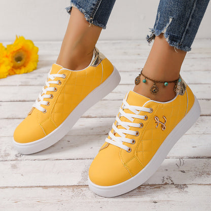 Damen Sneaker Sportlich Schnürsenkel Elegantes Design - BerlinGlamour