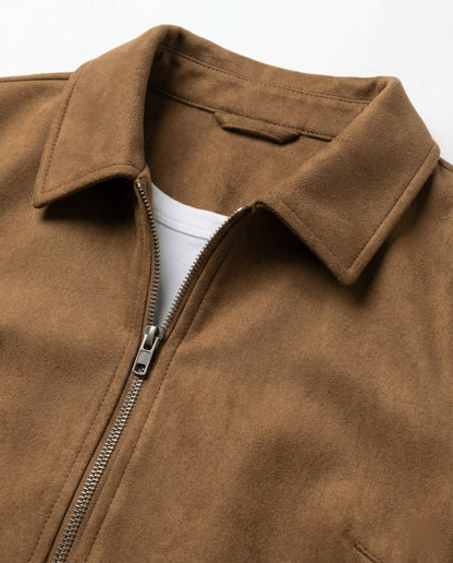 Lederjacke Damen Oversize Velourslederjacke Modern