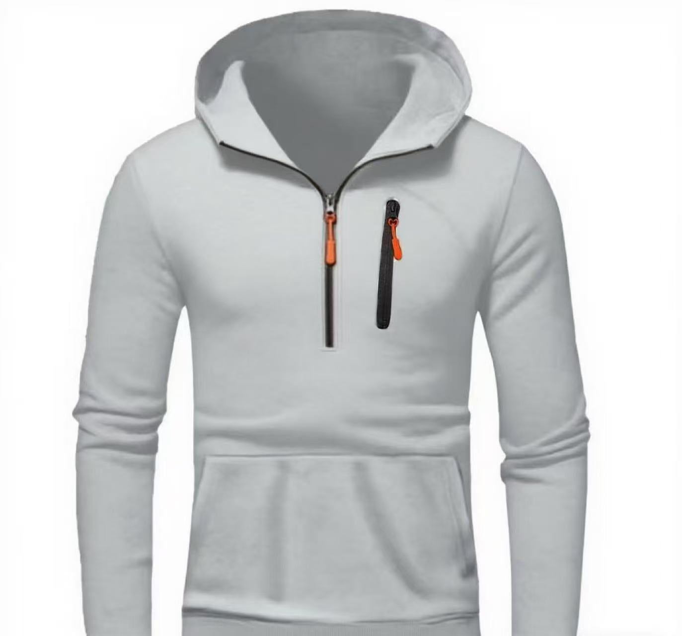 Herren Kapuzenpullover Modern mit Halbzipp Modisch