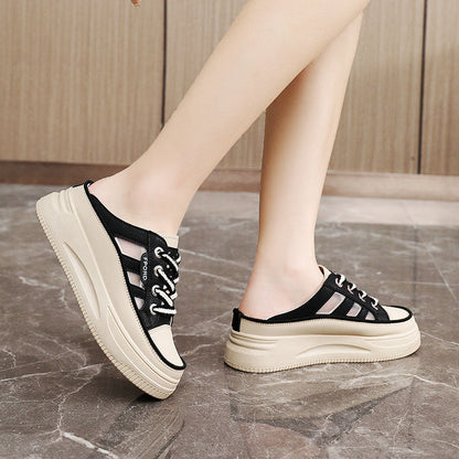 Damen Sneaker Slip-On atmungsaktiv Mesh rutschfest