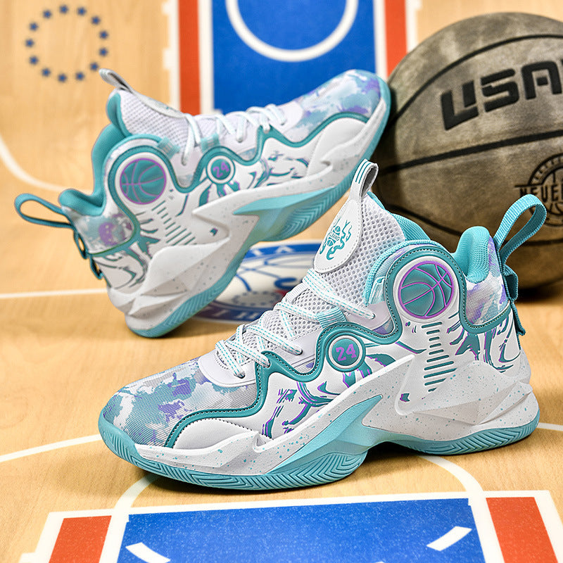 Damen Basketball-Sneaker Leicht Atmungsaktiv Rutschfest