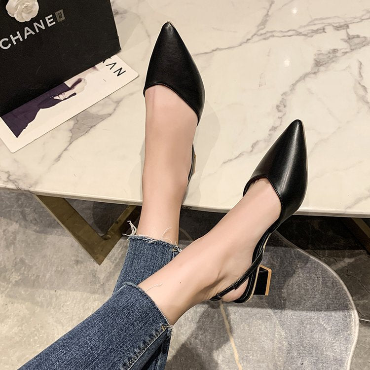 Damen Sling Pumps Spitze Schuhe Hochhackig Elegante