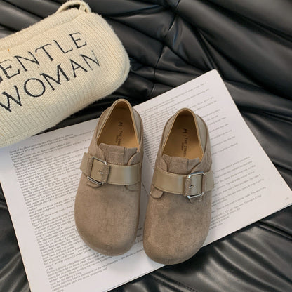 Damen Clogs Bequem Modisch Schnalle Schuhe