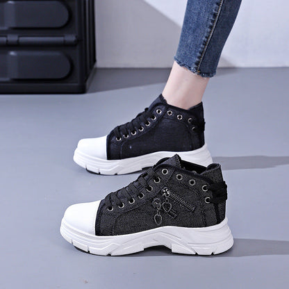 Damen Sneaker Modisch Gewebt Auffällig