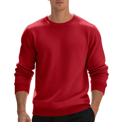 Herren Pullover Weich Baumwolle Klassisch Rundhals
