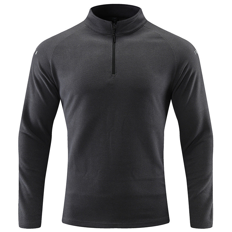 Herren Sportpullover Kurz Reißverschluss Funktionsfaser