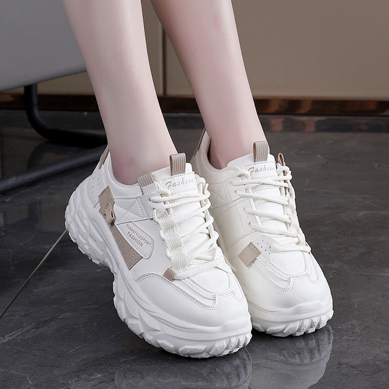 Damen Laufschuhe Bequem mit dicker Sohle Sportlich