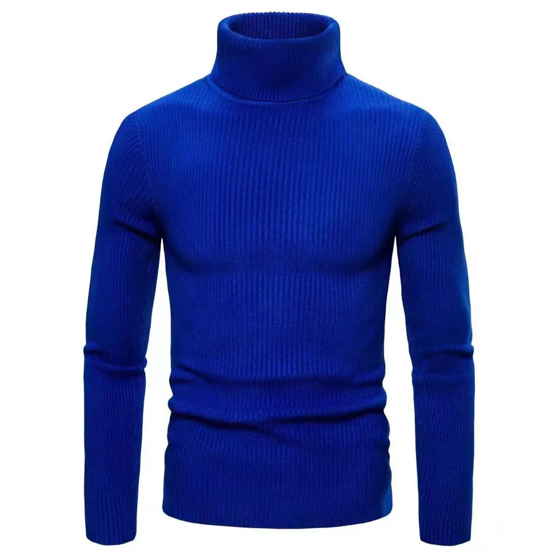 Herren Pullover Stehkragen Ribbelstrick Modern