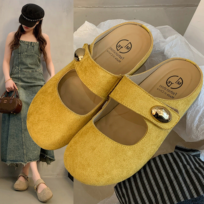 Damen Clogs Bequem Elegant mit Riemen und Verzierung