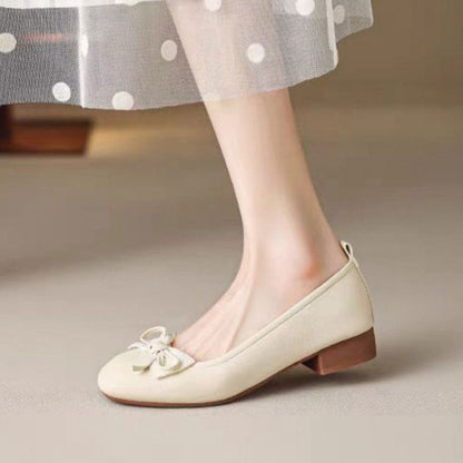 Damen Ballerinas Schleifen Detail Elegant