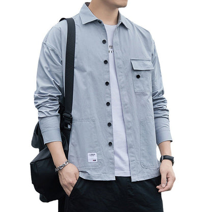 Herren Overshirt Modern mit Taschen und Bequemem Schnitt