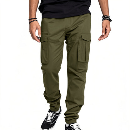 Herren Cargo-Hose Vieltaschig Flexibel Bequem