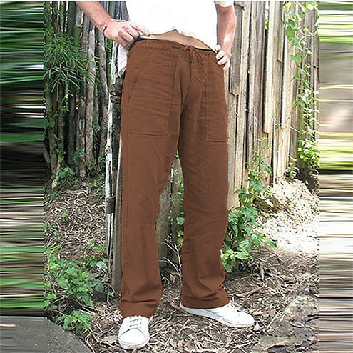 Herren Freizeithose Bequem mit Kordelzug und großen Taschen