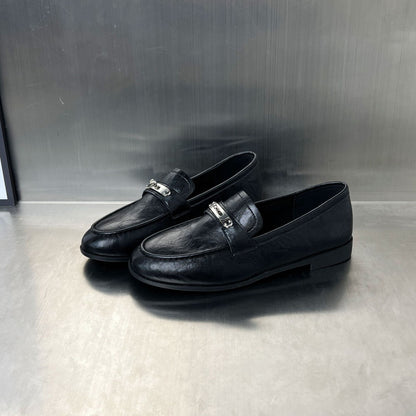 Damen Mokassins Elegante Schnalle Schuhe Komfort