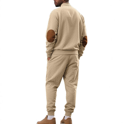 Herren Strickanzug Modern mit Kragen Warm