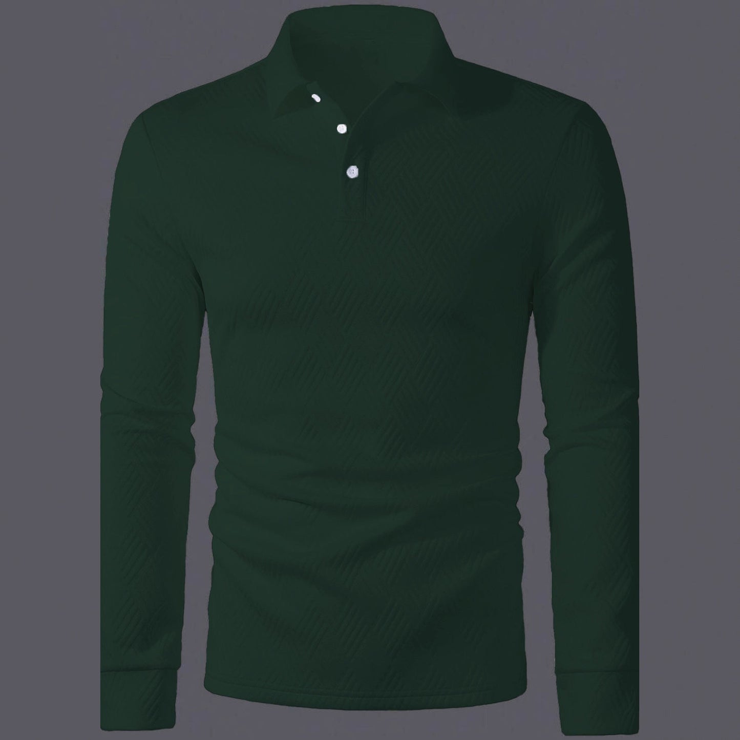 Herren Polohemd Langarm Slim Fit Berlin Style