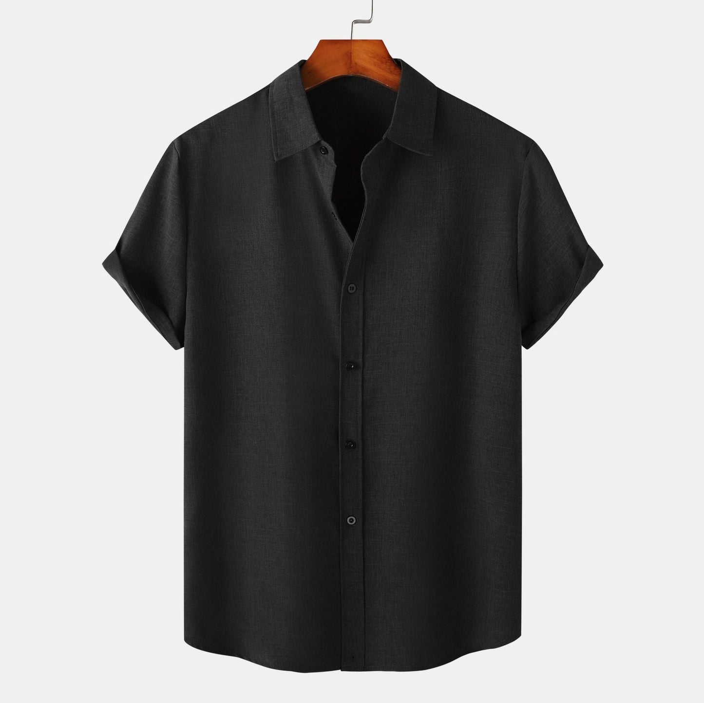Herren Kurzarmhemd Atmungsaktiv Komfortabel Elegantes Design
