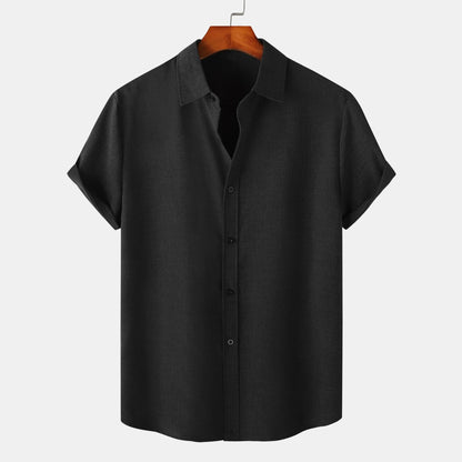 Herren Kurzarmhemd Atmungsaktiv Komfortabel Elegantes Design