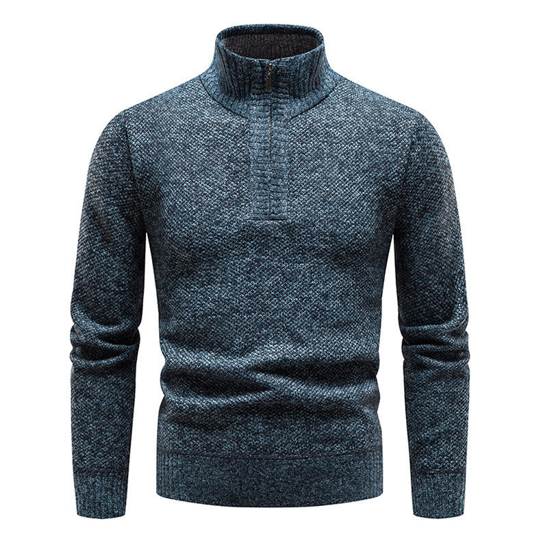 Herren Pullover Stehkragen Hochwertig Baumwolle Modern
