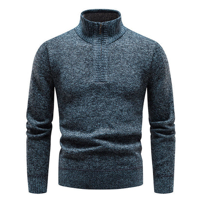 Herren Pullover Stehkragen Hochwertig Baumwolle Modern