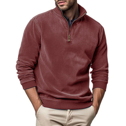 Modischer Stehkragenpullover Herren Trendy Übergröße