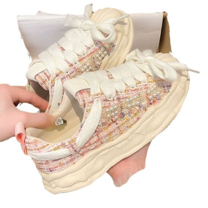 Damen Sneaker Modisch mit Weicher Sohle und Einzigartigem Design