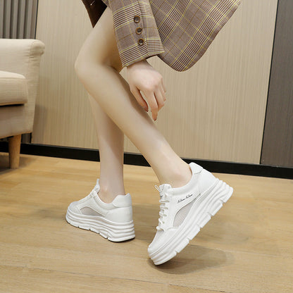 Damen Sneaker Plattform Schuhe Bequem Flexibel