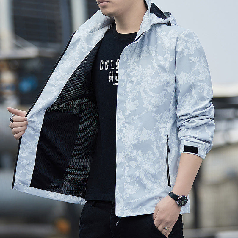 Herren Funktionsjacke atmungsaktiv Wasserdicht Modern - BerlinGlamour