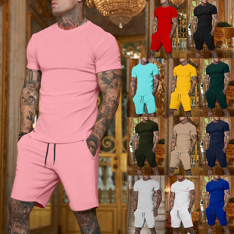 Herren Sportset Weich Baumwolle Elastisch Bequem - BerlinGlamour