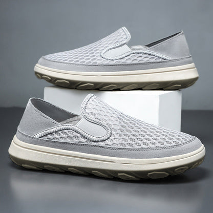 Damen Slip-On Schuhe Atmungsaktiv Freizeit Schuhe Bequem