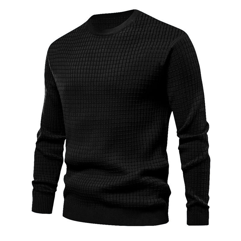 Herren Strickpullover Hochwertig Rundhals Klassisch