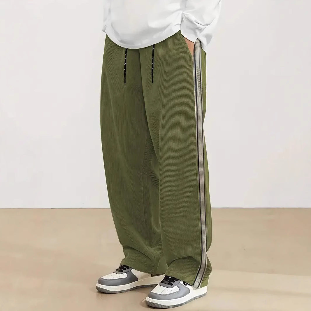 Herren Freizeithose Bequem mit Seitenstreifen Sportlich - BerlinGlamour