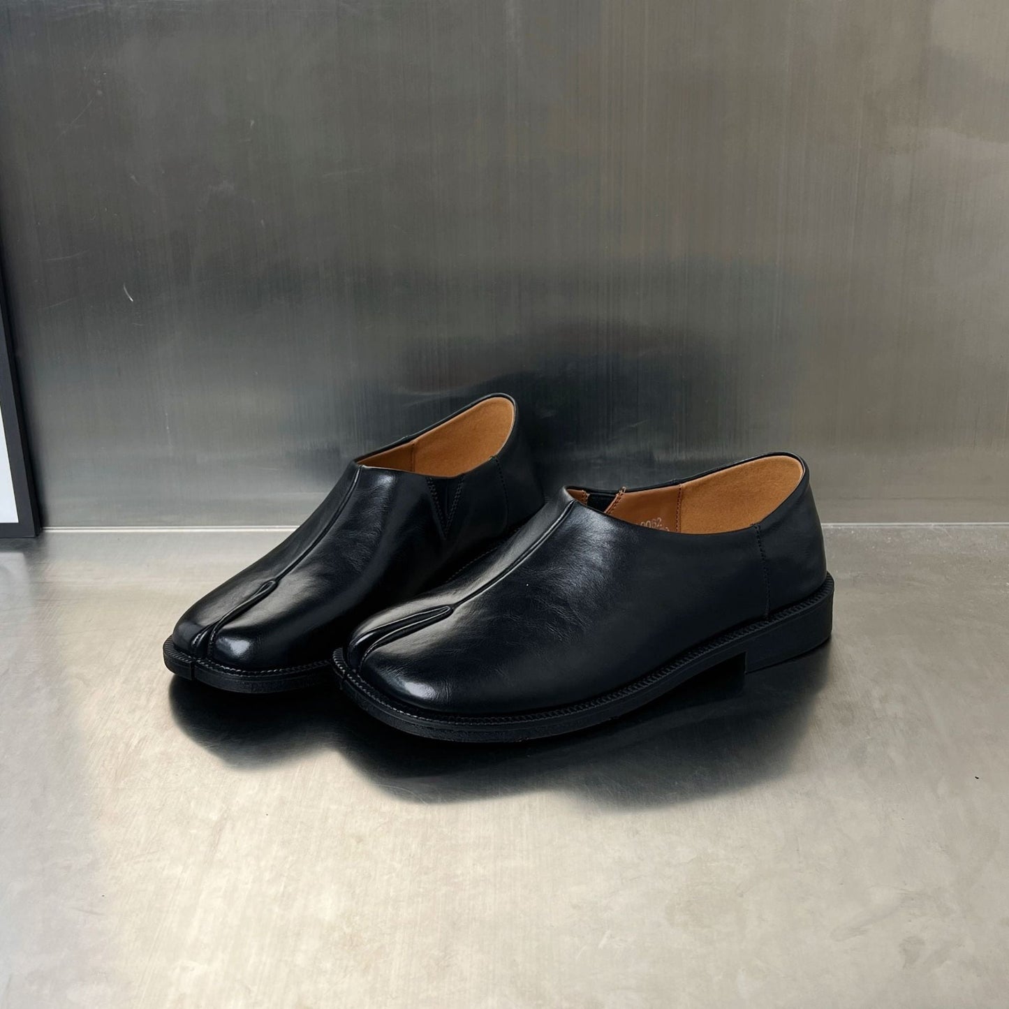Damen Freizeitschuhe Elegante Leder Schuhe Schwarz - BerlinGlamour