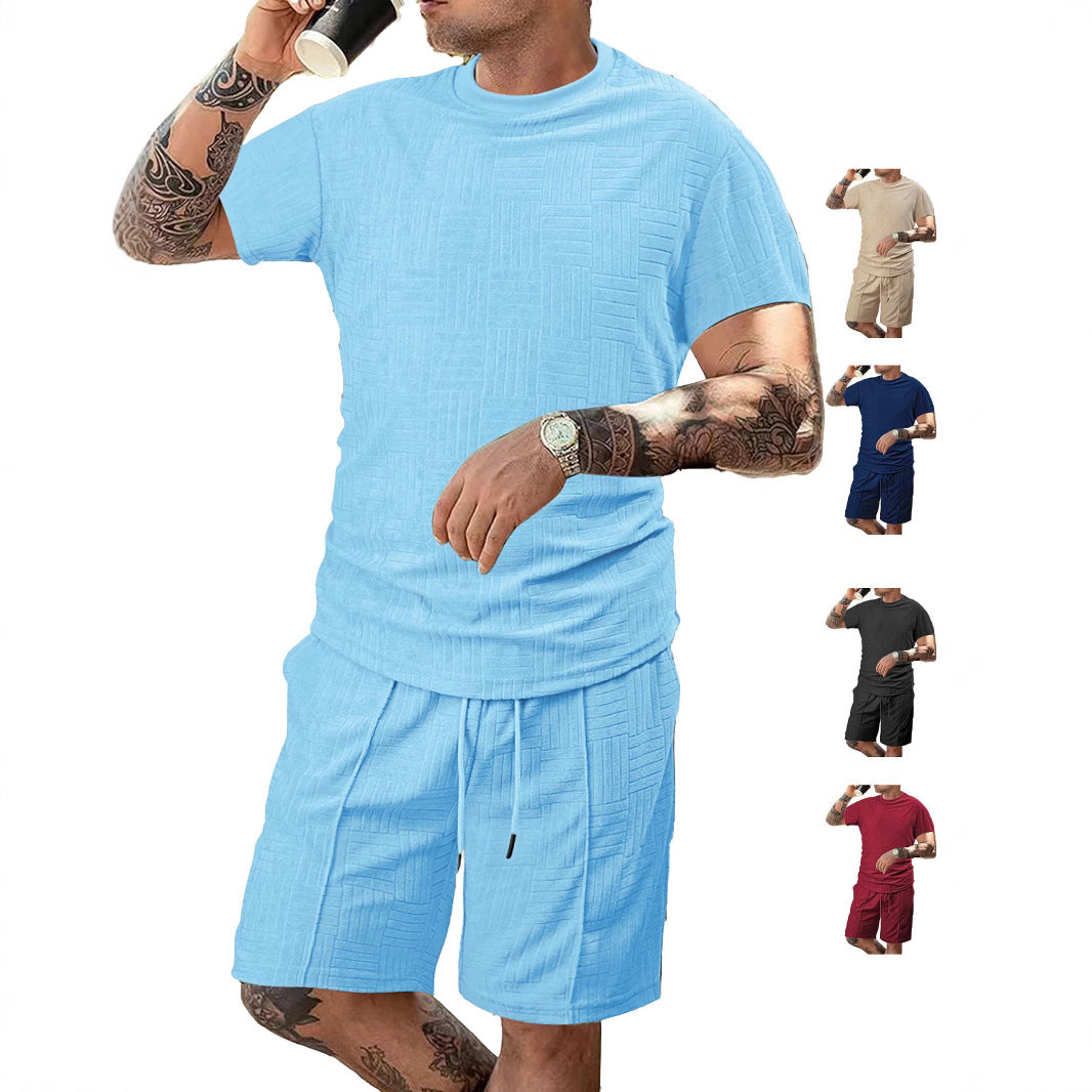 Herren Sport-Outfit Atmungsaktiv Kurzarmshirt Shorts Lauf - BerlinGlamour